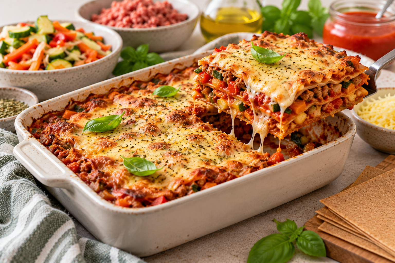 Snelle volkoren lasagne 🍝